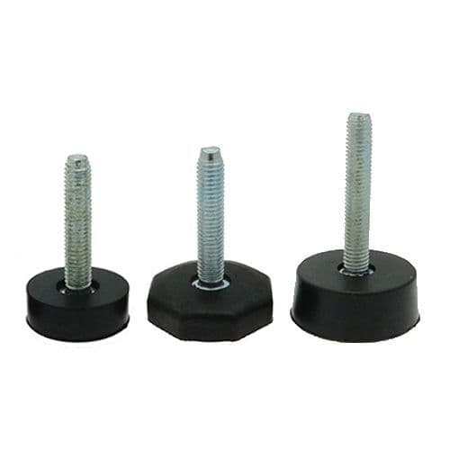 Threaded adjustable rubber feet product example