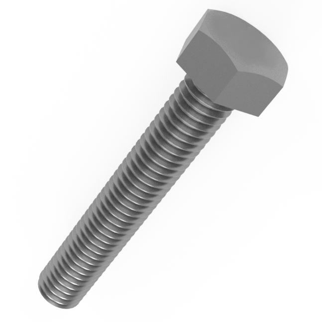DIN 933 Full Thread Hex Screw Bolts