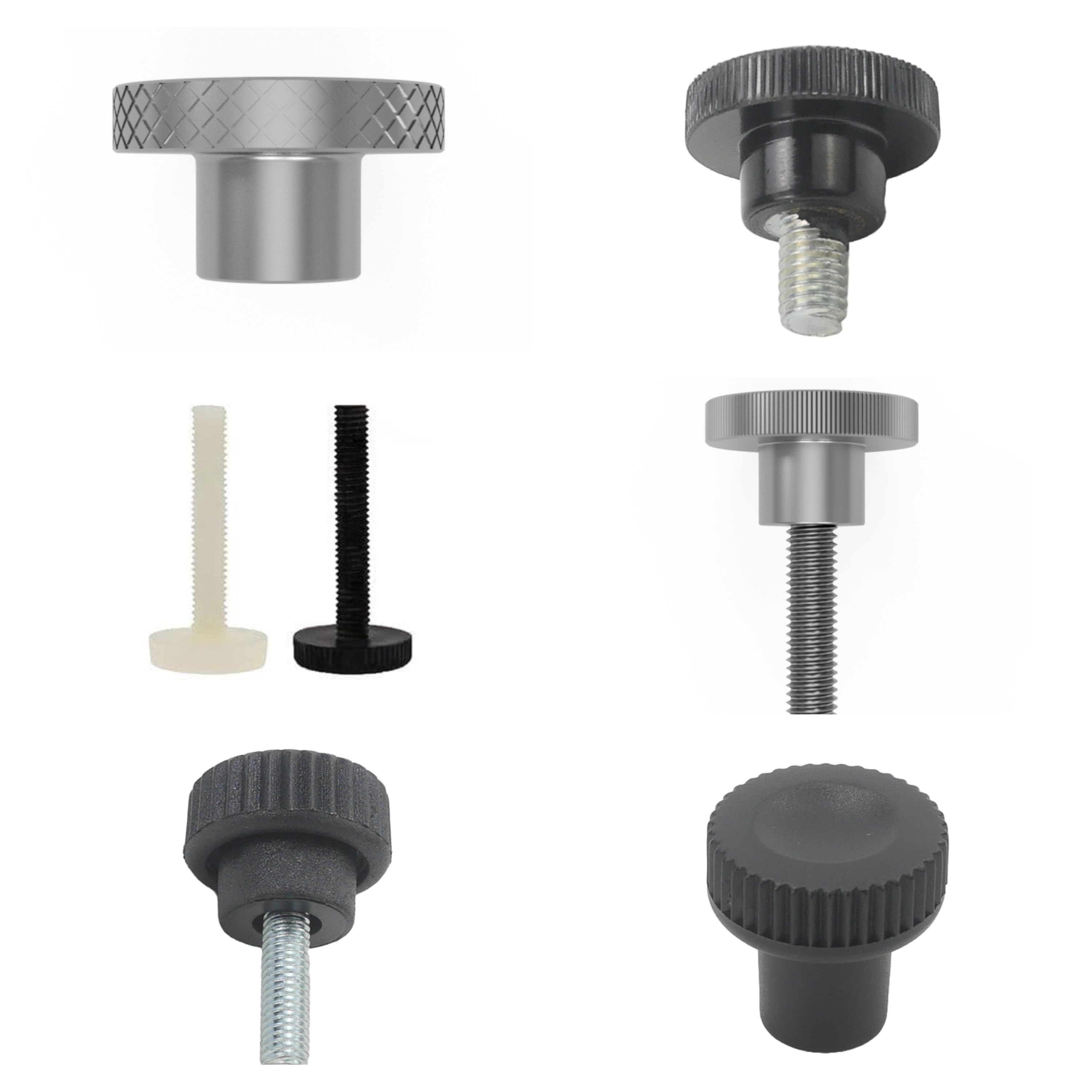 Knurled Thumbscrew Styles