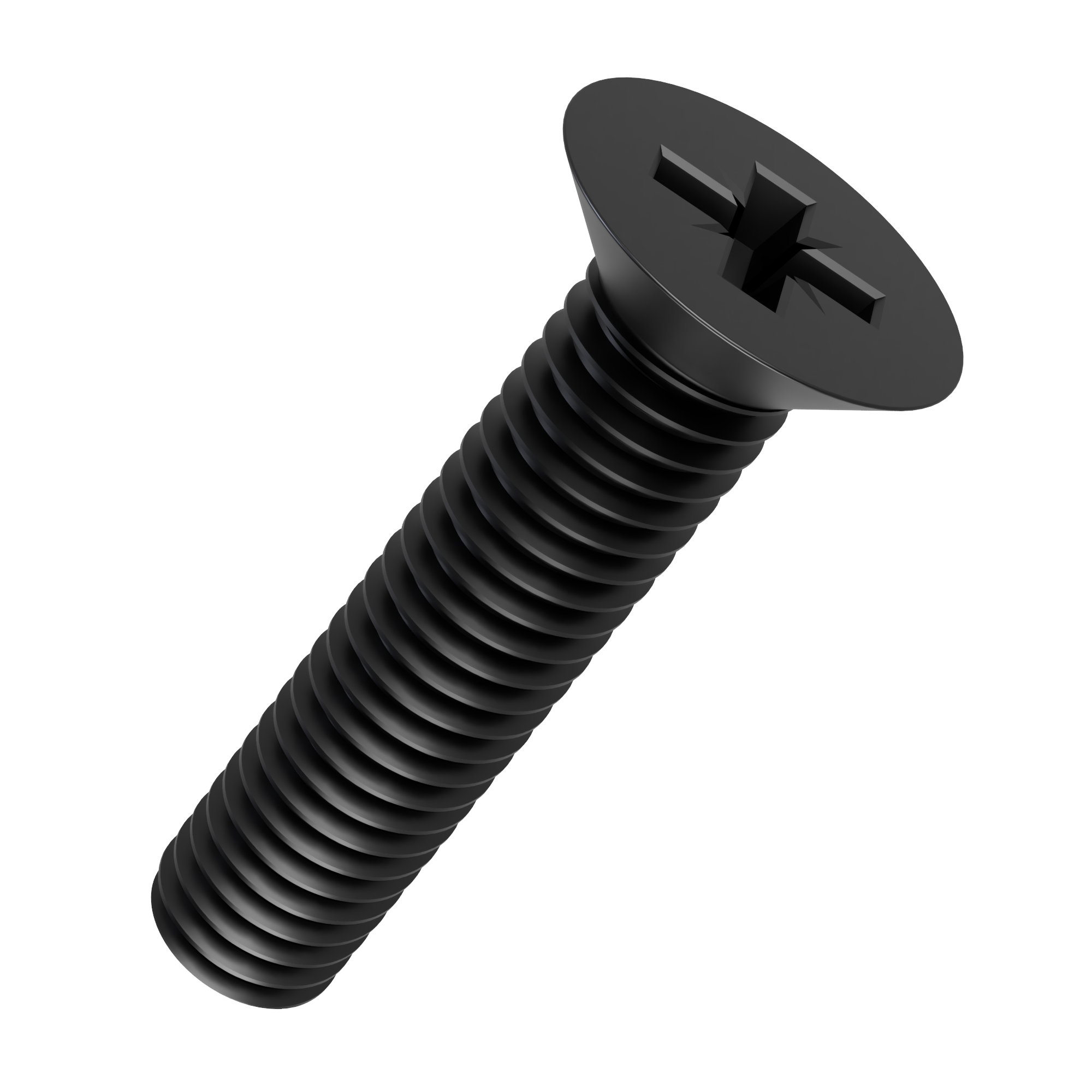 Black Zinc Pozi Countersunk Screw DIN 965Z
