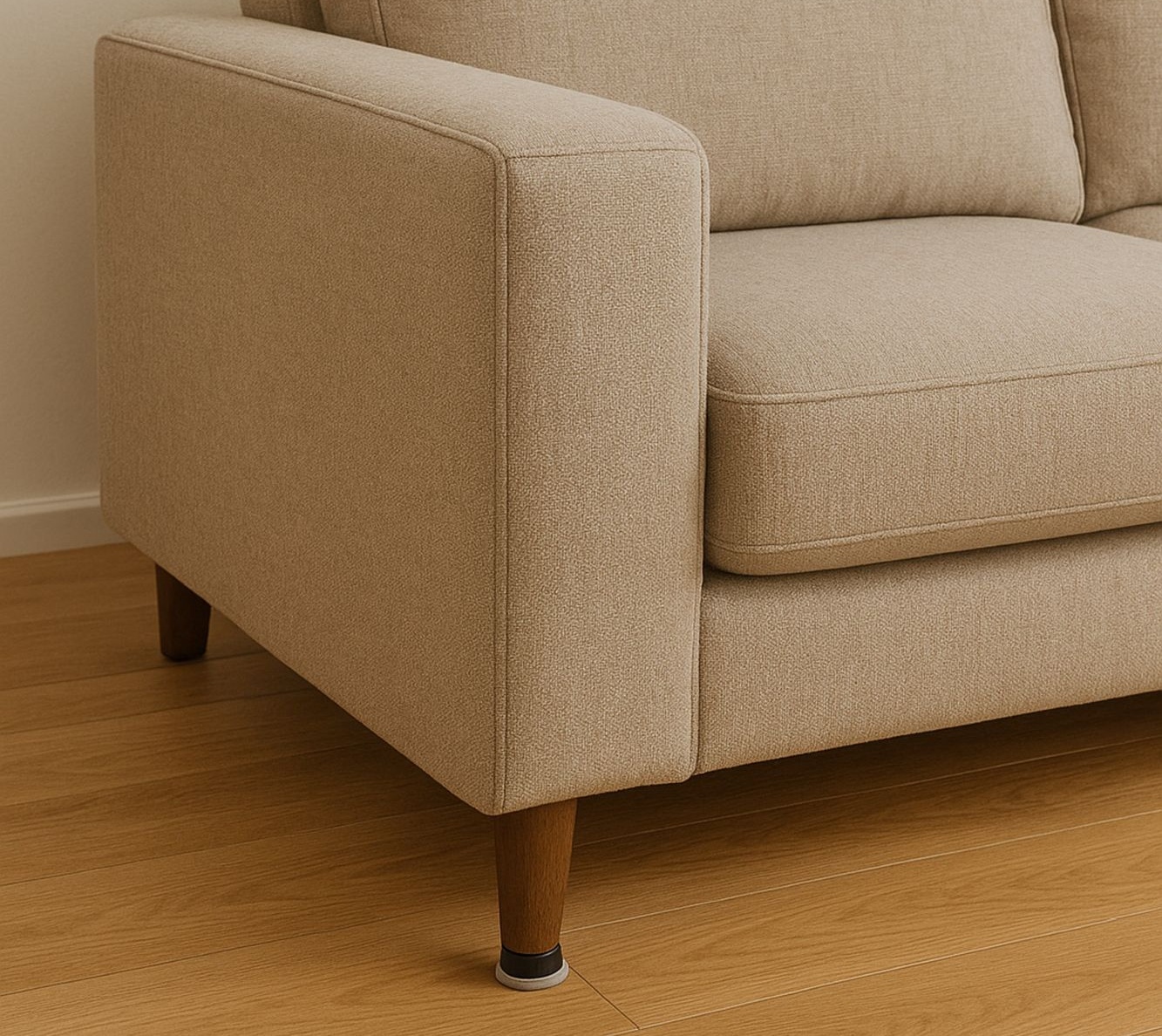 Furniture Feet Glides on a Sofa